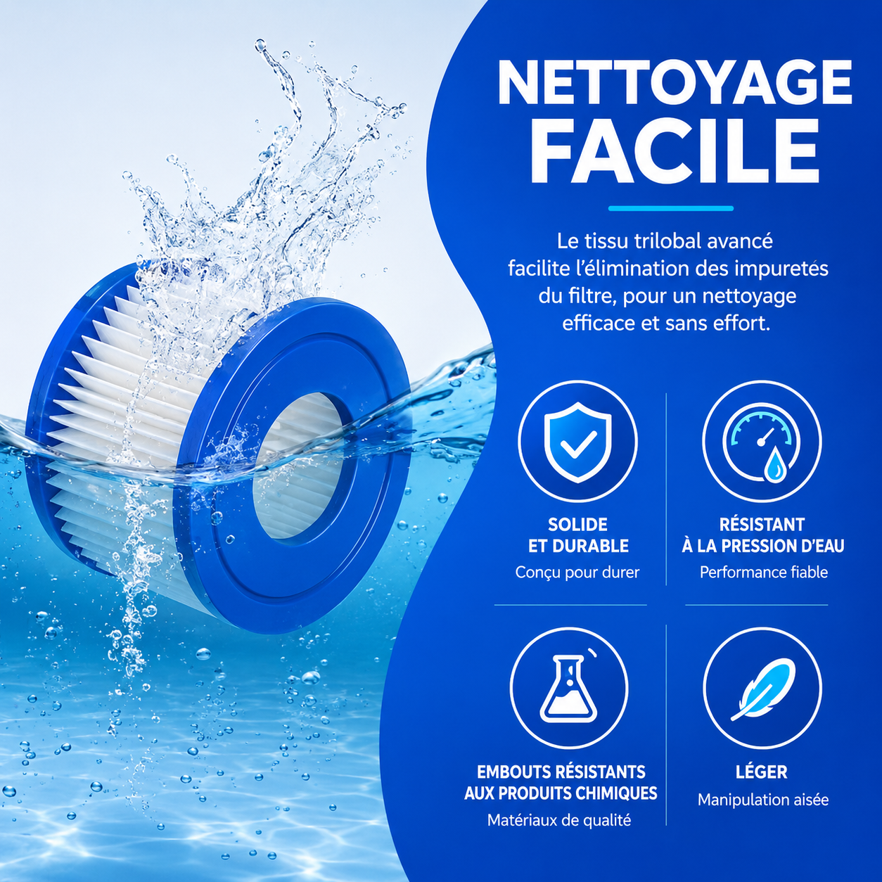 Filtres cartouche pour piscine