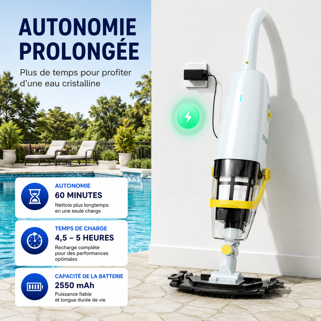 Aspirateur de piscine sans fil - Blossom