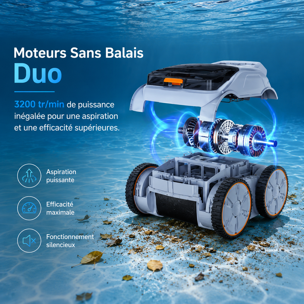 Robot aspirateur de piscine sans fil - Royal Blue