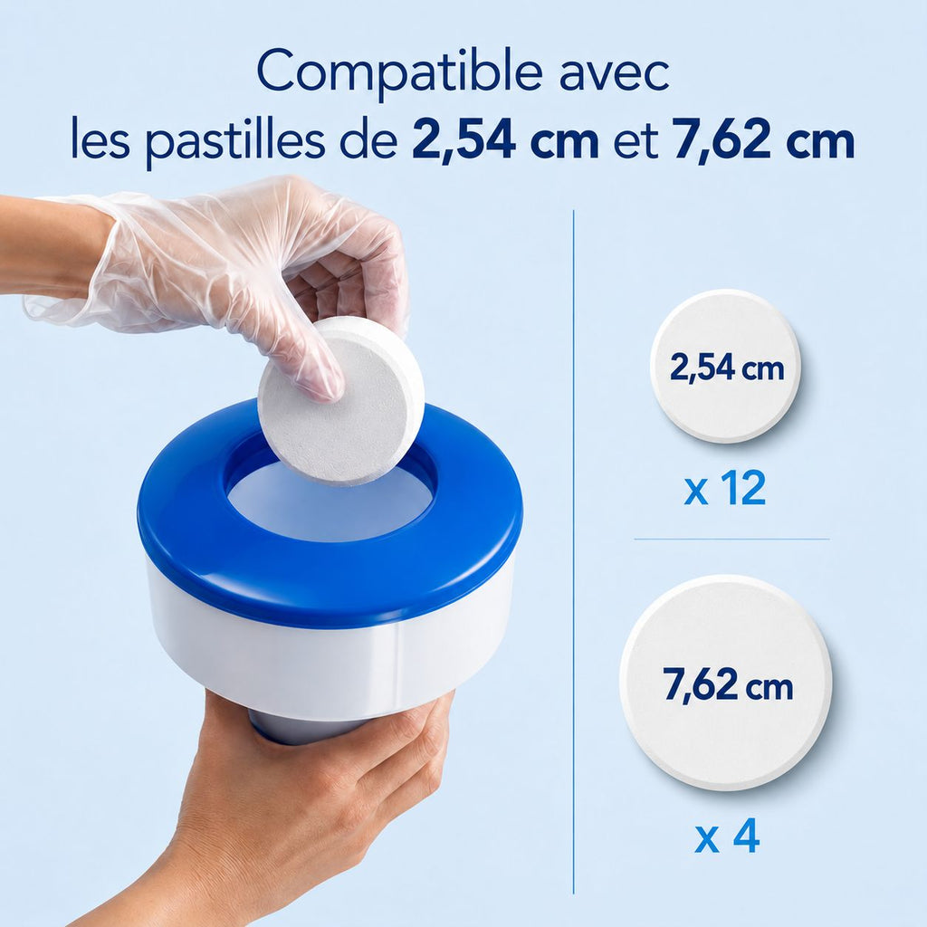 Distributeur flottant de chlore