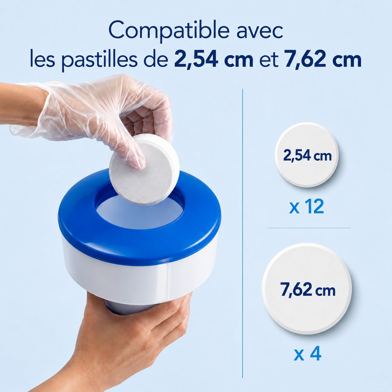 Distributeur flottant de chlore