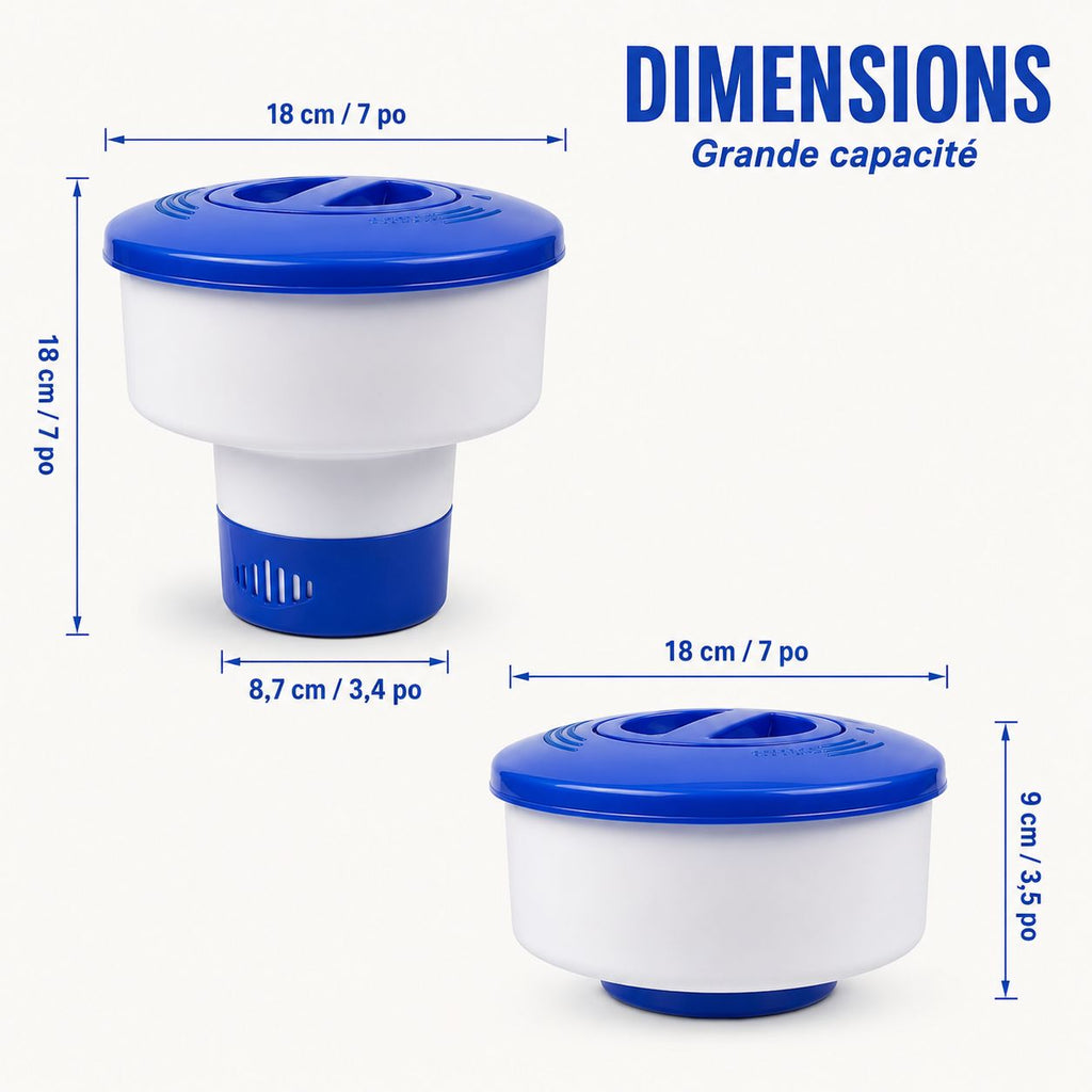 Distributeur flottant de chlore